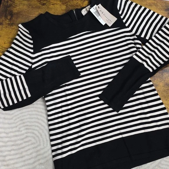 Philosophy Republic Clothing Black & White Striped Knit Top - Picture 3 of 10